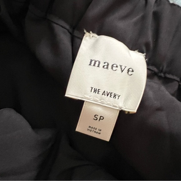 NWT Anthropologie Plaid Wide-Leg Pants Red Black Sparkle The Avery Small Petite - Picture 14 of 17